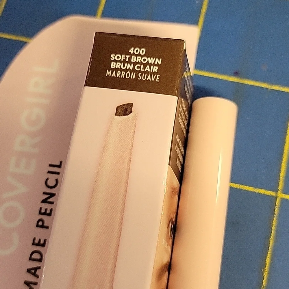 Covergirl Brow Filler Pomade Pencil Paddle Brush 400 Soft Brown 0.2g New in Box